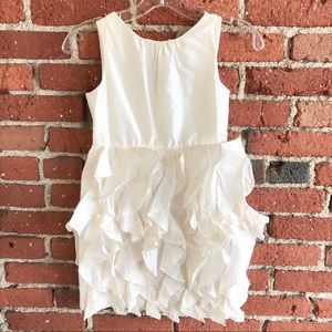 Crewcuts Girl’s Satin Ruffle Formal Dress